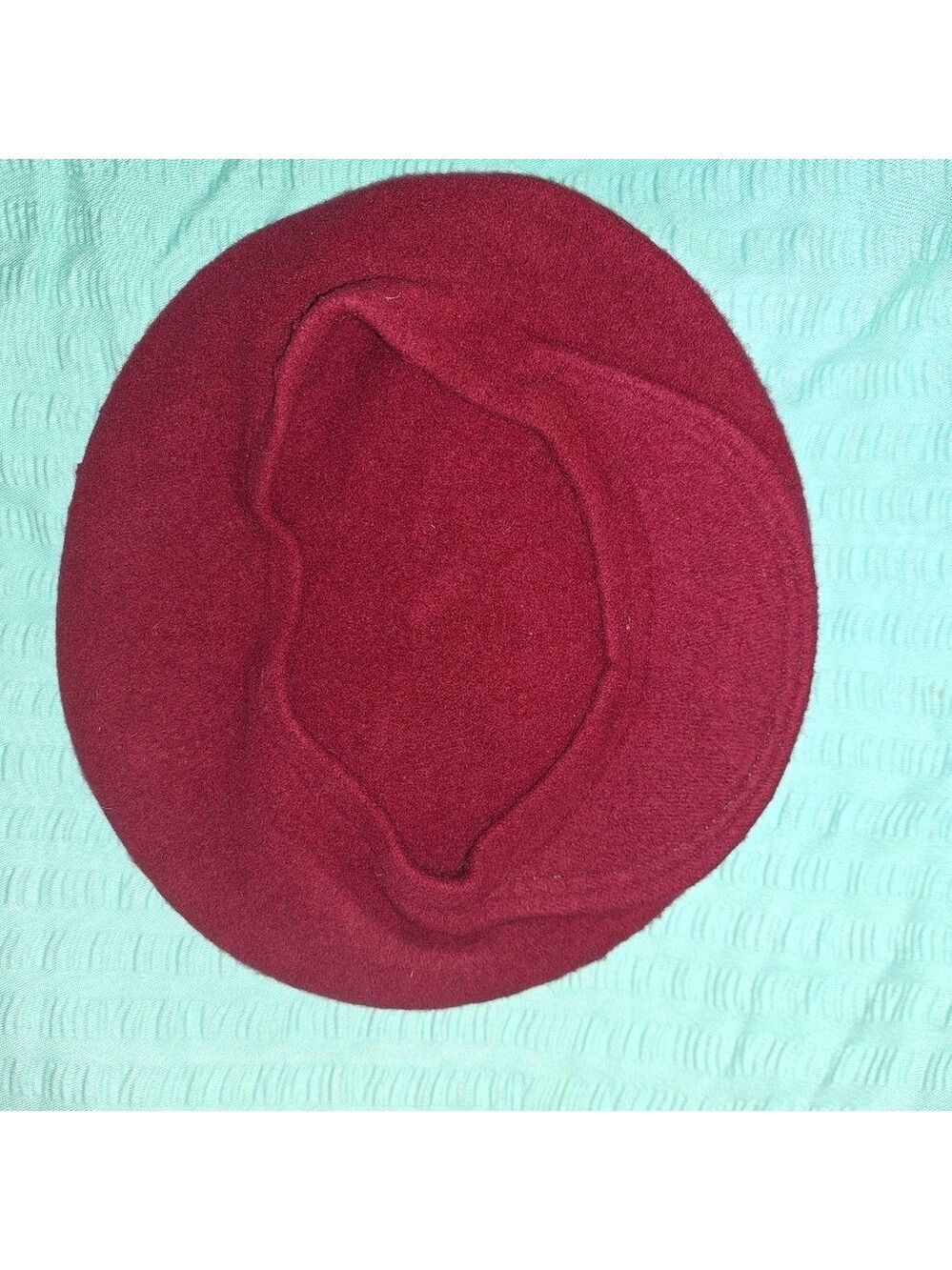 Vintage Wool Raspberry Beret One Size - Picture 3 of 4